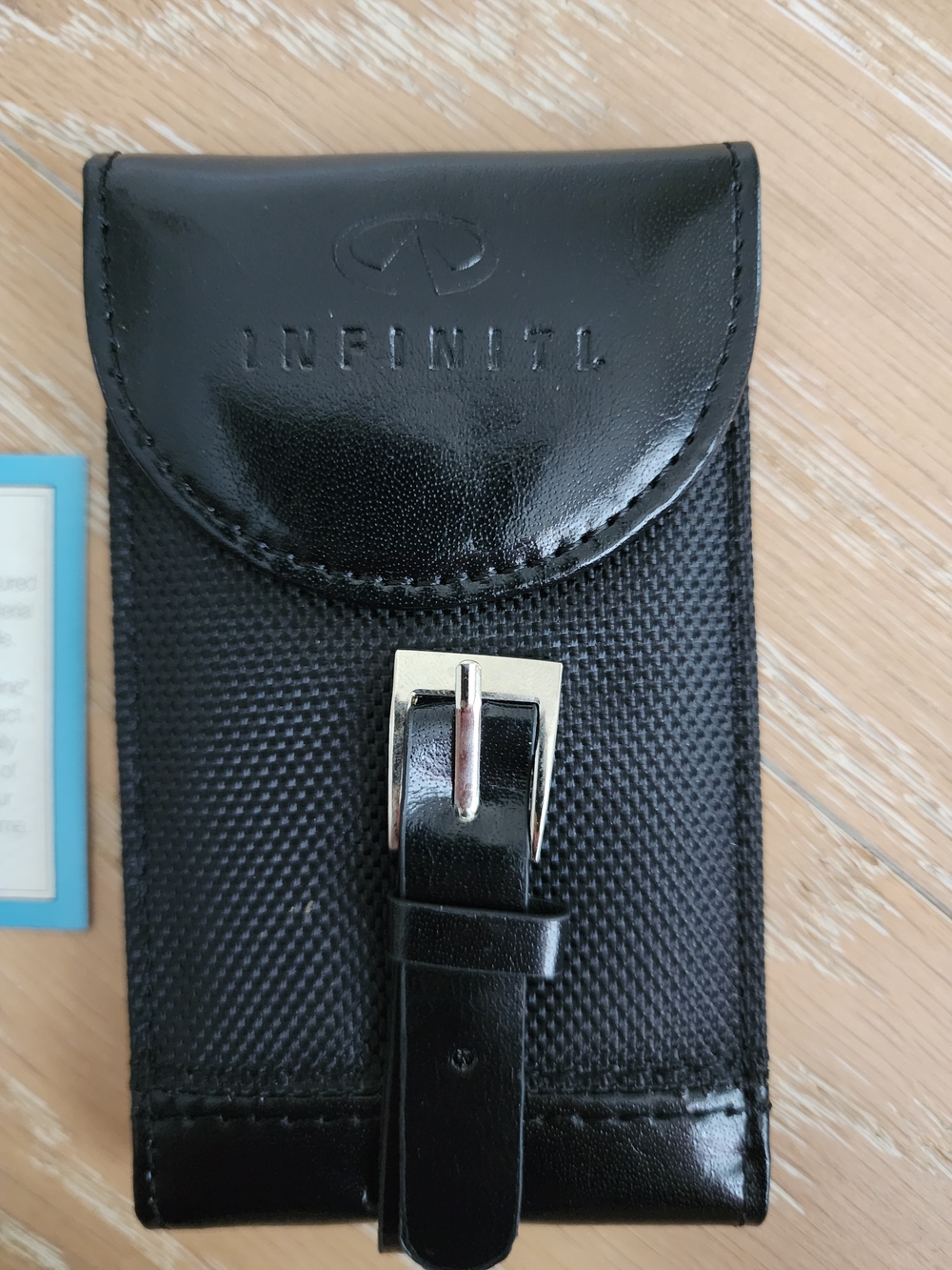 Infiniti By Leeman Leather And Canvas Luggage Tag - Picture 2 of 6